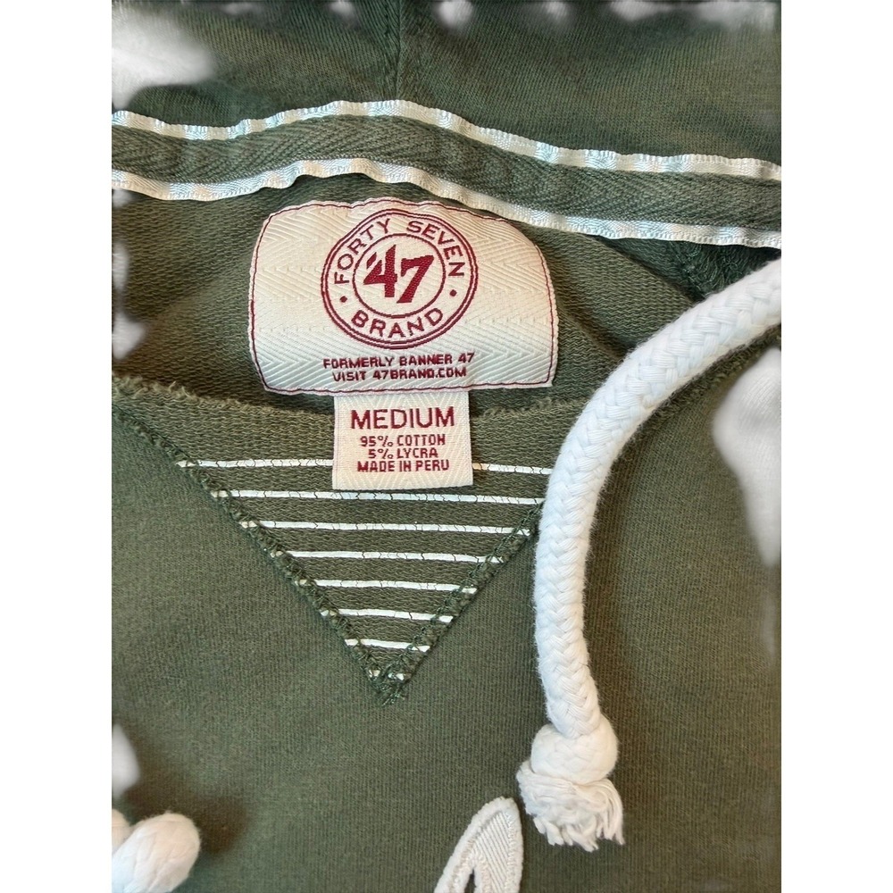 47 Brand Green Bay Packers Hoodie Womens Medium Green Script Pullover Sweatshirt - Picture 7 of 7